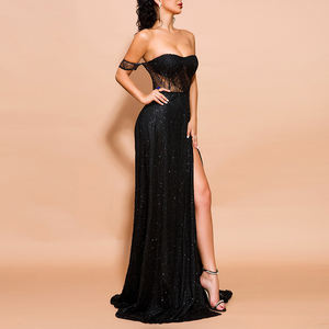 Fashion Design nuovo <span class=keywords><strong>abito</strong></span> da sera Sexy da donna <span class=keywords><strong>abito</strong></span> <span class=keywords><strong>lungo</strong></span> in pizzo da sposa <span class=keywords><strong>abito</strong></span> <span class=keywords><strong>nero</strong></span> - Product Image 4