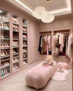 ที่วางแขนเสื้อแบบปรับแต่งได้สำหรับตู้เสื้อผ้าห้องนอนดีไซน์เฟอร์นิเจอร์จากประเทศจีน - Product Image 2