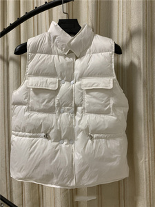<span class=keywords><strong>Gilet</strong></span> en duvet de canard blanc pour <span class=keywords><strong>femme</strong></span>, court, coupe-vent, léger, <span class=keywords><strong>sans</strong></span> manches, mi-long, hiver - Product Image 2