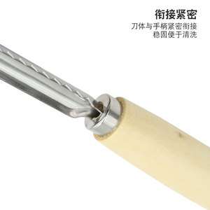 Chef Season Show Descorazonador de Frutas con Mango de Madera, Separador de Corazones de Manzana y Pera de Acero Inoxidable, Utensilio de Cocina - Product Image 5