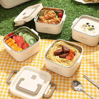 Boîte à lunch en acier inoxydable de qualité alimentaire sans BPA, compatible micro-ondes, thermique et isotherme, pour nouveau-nés et employés de bureau – Idée cadeau