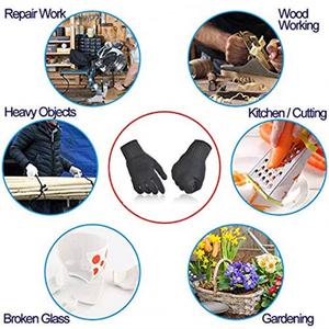 Gants en fil d'acier résistants aux coupures, directement de l'usine, résistants à la déchirure, épaisseur 7 oz, longueur 26 cm, pour travaux lourds - Product Image 4