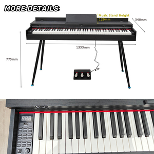 Pianoforte digitale grande Music Stand portatile 88 tasti martello azione tastiera Bluetooth Midi <span class=keywords><strong>scrivania</strong></span> pianoforte Design fabbrica A13T - Product Image 4