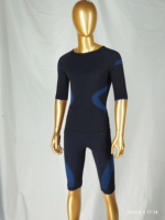 Üretim fabrikadan kişiselleştirilmiş Logo egzersiz Suit Ems spor salonu Ems eğitim takım elbise mavi Bodytec Miha iç çamaşırı seti