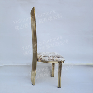 เก้าอี้สแตนเลสสำหรับตกแต่งลายดอกไม้ดีไซน์ใหม่เก้าอี้ห้องจัดงานแต่งงาน - Product Image 6