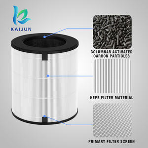 KAIJUN-Ensemble filtre à charbon actif HEPA, blanc, accordéon, pour LV-H133 <span class=keywords><strong>Levoit</strong></span> - Product Image 4