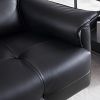 Fauteuil de salon pivotant moderne à dossier haut en cuir écologique, inclinable, ergonomique, avec base en métal pour salon