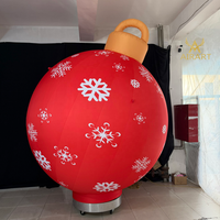 Ballon gonflable rouge de Noël personnalisé pour la décoration