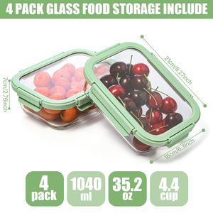 Wholesale Minimalist Design Microwave Oven Safe Leakproof Plastic Lunch <b>Box</b> <b>Kitchen</b> Use Meal Prep Food <b>Storage</b> Containers - Product Image 3