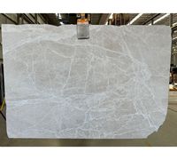Dalle de marbre gris poli moderne SH STONE Crema Dela Creme Emperador pour mur et sol intérieur de villa