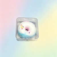 Jouet Squishy Donut Super Doux en Cire Faite à la Main, Balle Anti-Stress