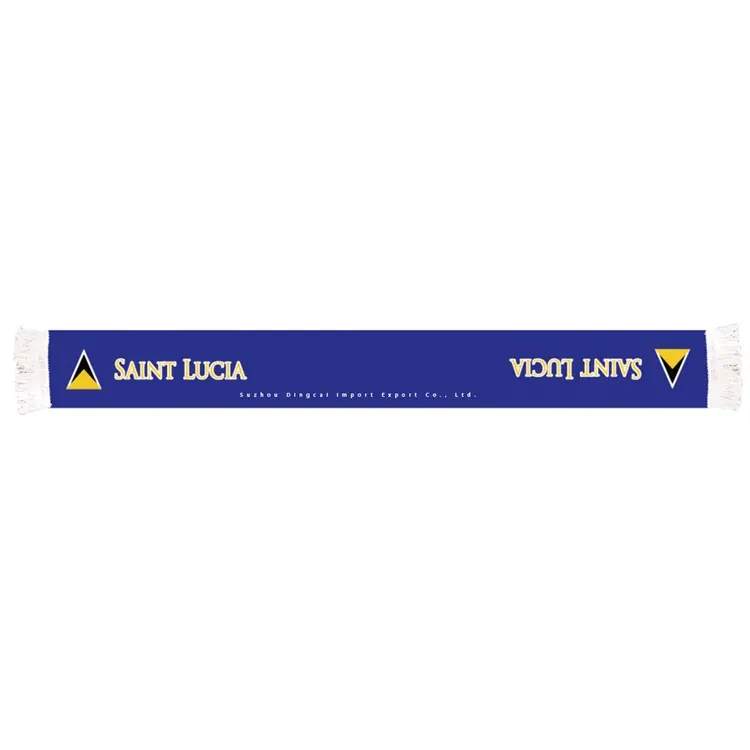 Lenço de cetim nacional saint lucia de alta qualidade, preço baixo personalizado 145*14cm