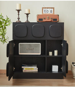 Coffre moderne en bois massif à trois tiroirs <span class=keywords><strong>de</strong></span> <span class=keywords><strong>style</strong></span> vintage <span class=keywords><strong>Petit</strong></span> <span class=keywords><strong>meuble</strong></span> <span class=keywords><strong>de</strong></span> <span class=keywords><strong>rangement</strong></span> organisateur d'entrée pour salon et chambre à coucher - Product Image 5