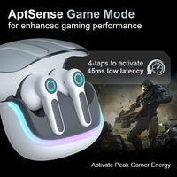 Écouteurs TWS Gaming G07 à Faible Latence, Écouteurs sans Fil pour Joueurs, Casques de Jeu avec Double Appairage V5.4 et Réduction de Bruit ENC