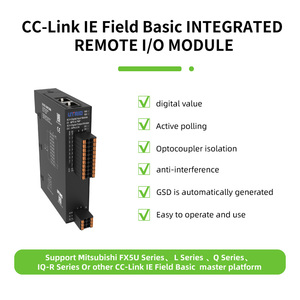 ราคาขายส่ง โมดูลรีโมท IO แบบดิจิตอล 16 อินพุตและเอาต์พุต CC-Link IE Field Basic Plc Programming Controller - Product Image 3