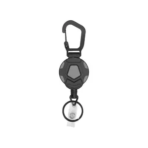 Bestom Custom ABS Tactical ID Heavy Duty Retractable Badge Reel Keychain With Belt Id Card Holder Ski Pass Accessories
