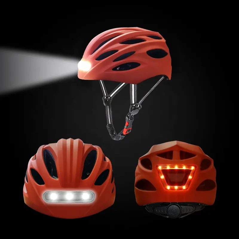 Ce Certification Led Light Ultralight Breathable Bicycle Helmet For Mountain Bike