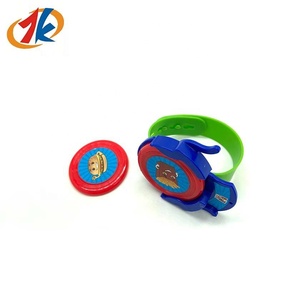 Trending Toy for Children Watch Disc Launcher Plastic Toys Kids Launching Flying Discs Promotion Gift OEM Customized Wholesale
