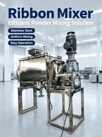 Mélangeur à ruban WLDH 500L en acier inoxydable pour économie d'énergie, équipement de mélange de poudre sèche