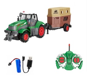 DWI Dowellin 1/24 camión <span class=keywords><strong>profesional</strong></span> <span class=keywords><strong>RC</strong></span> modelo 4 canales <span class=keywords><strong>RC</strong></span> tractor agrícola 27Hz camión agrícola con luz - Product Image 4