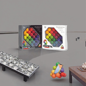 Juguete Educativo de Plástico para Niños de 5 a 7 Años, Unisex, Bola Mágica Colorida para Aliviar el Estrés, Juguete Popular - Product Image 2