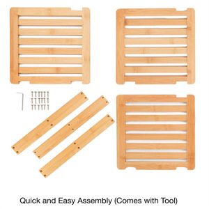 Estante de cocina de bambú de 3 niveles, organizador de especias multifuncional, estante de madera para organizar la encimera de cocina - Product Image 4