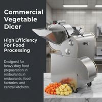 Commerciële groente- en aardappel snijmachine voor fruit, ui, wortel, tomaat, mango, appel; blokjes snijder, cutter voor de voedingsindustrie