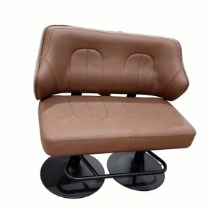 Silla de <span class=keywords><strong>Bar</strong></span> Moderna de Cuero Baccarat con Respaldo, Taburetes Ajustables de Doble Asiento para Uso en el Hogar, <span class=keywords><strong>Bar</strong></span> y Hotel - Product Image 3