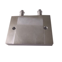 Bloc de refroidissement liquide en alliage d'aluminium CNC OEM 6063, radiateur en cuivre, refroidisseur AIO, tête de refroidissement à eau pour CPU, dissipateur thermique pour composants électroniques