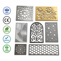 Panneaux décoratifs en acier inoxydable découpés au laser sur mesure, panneaux de cloisonnement en tôle, service de fabrication par estampage, usine Gonuo