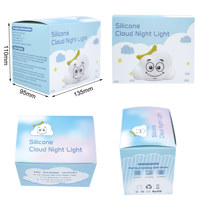 Veilleuse en silicone pour enfants, dessin animé, 7 couleurs, lampe de table LED, grande taille, charge USB, contrôle tactile pour chambre à coucher