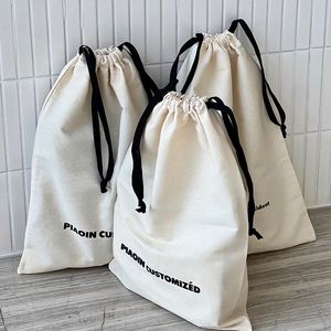 Bolsa de Algodón con Cordón de Gran Capacidad para Regalos, Ecológica, Venta al Por Mayor de Fábrica - Product Image 5