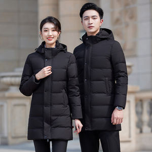 Chaqueta Acolchada <span class=keywords><strong>de</strong></span> Algodón Profesional para Mujer, para Negocios, Invierno, Administración, Hotel, Gestión <span class=keywords><strong>de</strong></span> Propiedades, También para Hombre - Product Image 4