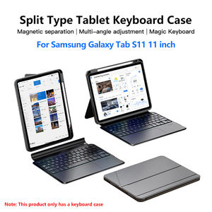 Funda de teclado desmontable con soporte multiángulo retroiluminado de 7 colores para Samsung Galaxy Tab S11, directa del fabricante - Product Image 2