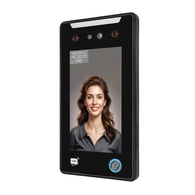 SDK API Software 7 Inch Staff Biometric Time Attendance Machine Face Recognition  Access Control System