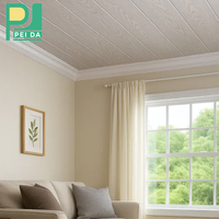 Paneles de Revestimiento de PVC Duraderos para Techo y Pared, Fáciles de Limpiar, Impermeables, Decorativos, Placas de Cubierta Encajables, Renovación del Hogar