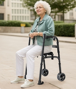 Andador Ligero YueNai Clase I con Soporte para Brazos y Ruedas para Rehabilitación, Asistencia a la Movilidad y Soporte Técnico en Línea - Product Image 4