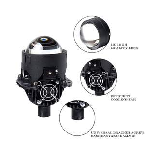 2.5 Inch Dual Led <b>Projector</b> Lens Headlight Retrofit Kit 4000-5000lm 120 Degree Beam Angle White <b>Light</b> For Car Lighting - Product Image 2