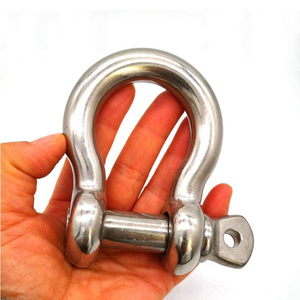 Manille de sécurité en acier inoxydable 316 - Manille d'ancrage de type américain pour applications de gréement maritime, de levage et de remorquage - Product Image 5