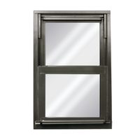 Fenêtres à guillotine en aluminium en gros, double vitrage, fenêtre coulissante verticale, fabricant sur mesure