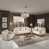 Canapé Chesterfield en velours moderne avec dossier capitonné, pieds dorés, rembourrage en éponge confortable, rectangulaire, pour appartement, hôtel, bureau, maison