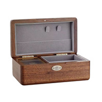 Vente en gros de boîte à bijoux en bois avec bague élégante personnalisée pour mariage cadeau boîte à musique en bois de Noël