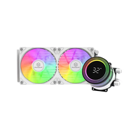 Refroidisseur de processeur à eau 240 ARGB AIO - 900-1800 tr/min, pour Intel/AMD, silencieux et haute performance