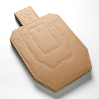 Cible de tir en carton standard de 30*18 pouces en forme de torse pour la pratique tactique, la compétition et l'entraînement