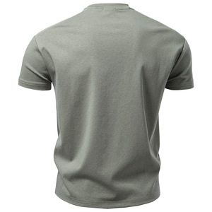 Camicia estiva da uomo 2026 con taglio tridimensionale, in cotone liquido ammoniacale di alta qualità, a maniche <span class=keywords><strong>corte</strong></span> e spalle larghe - Product Image 2