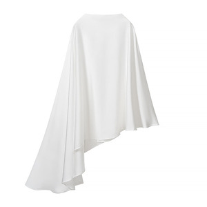ZATRHMBM Primavera/Estate 2026 Nuova Maglia Bianca Ampia e alla Moda con Stile Casual <span class=keywords><strong>Asimmetrico</strong></span> Retrò - Product Image 1