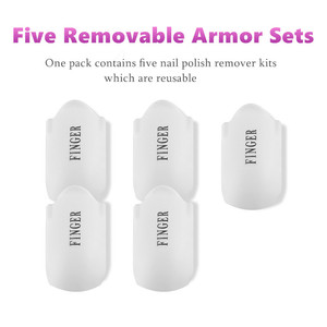 Juego de 5 Pinzas Reutilizables para Remover Esmalte de Uñas, Clip de Fijación para Moldes de Uñas - Product Image 4