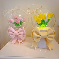 Un gros étanche fleuriste Bouquet boîte emballage boîte à fleurs pour Rose Valentine cadeau fleur acrylique boule chocolat boîte