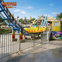 Grand équipement d'amusement extérieur, manège à disque tournant géant de 23 places pour parcs d'attractions