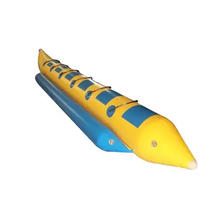 Barco inflable de agua con forma de plátano y pez volador para 6 personas, gran oferta, juego acuático de verano